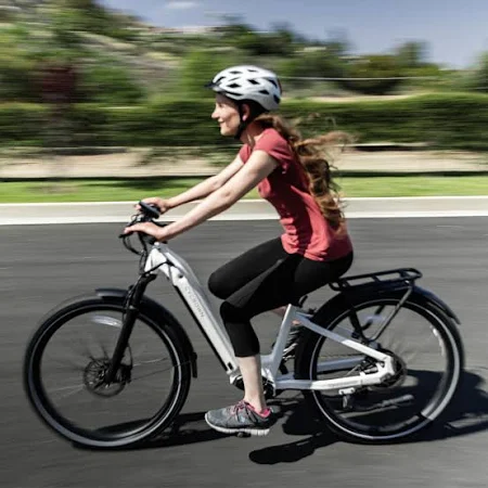Cycrown Dremax Commuter Step-Through or Step-Over Ebike Electric Bike - 48V 500W dual hydraulic brakes, 27.4" x 2.4" Kenda tires, max load 330 lbs - 100% Financing Available! - Image 4