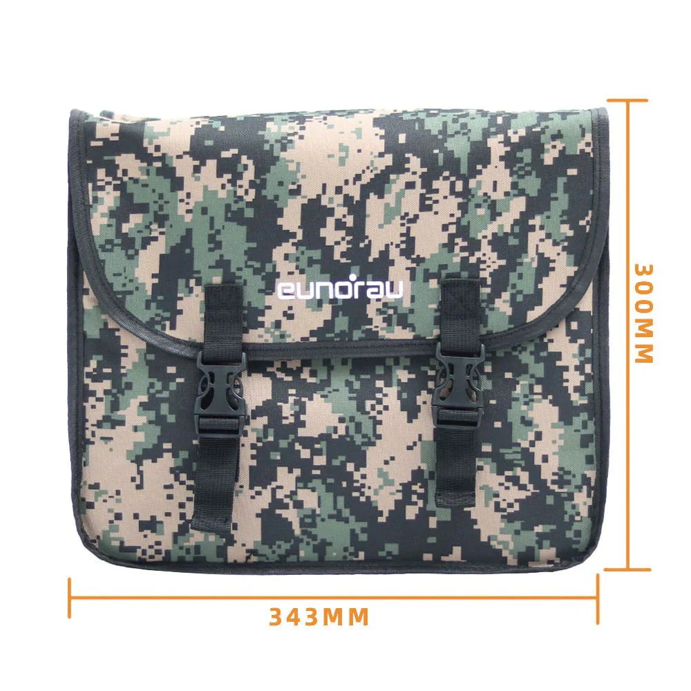 EUNORAU Electric Bicycle Rack Saddle Bags Waterproof Pannier Bags with Hooks Carrying Handle Large Pockets - Image 8
