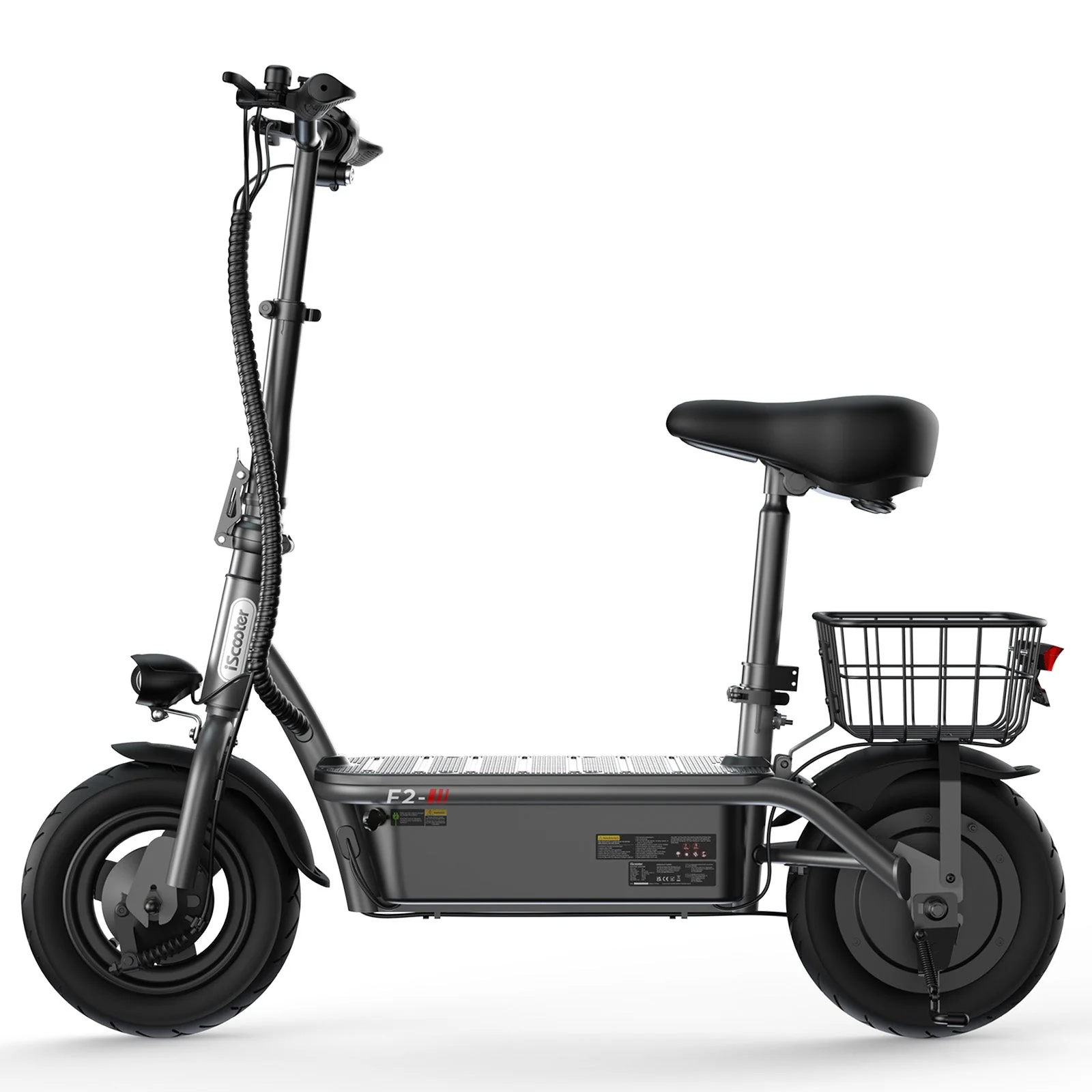 iScooter F2 36V 500W Electric Scooter with Seat, 10" Pneumatic Tire, 19 MPH, Max Range 21 miles - Image 19
