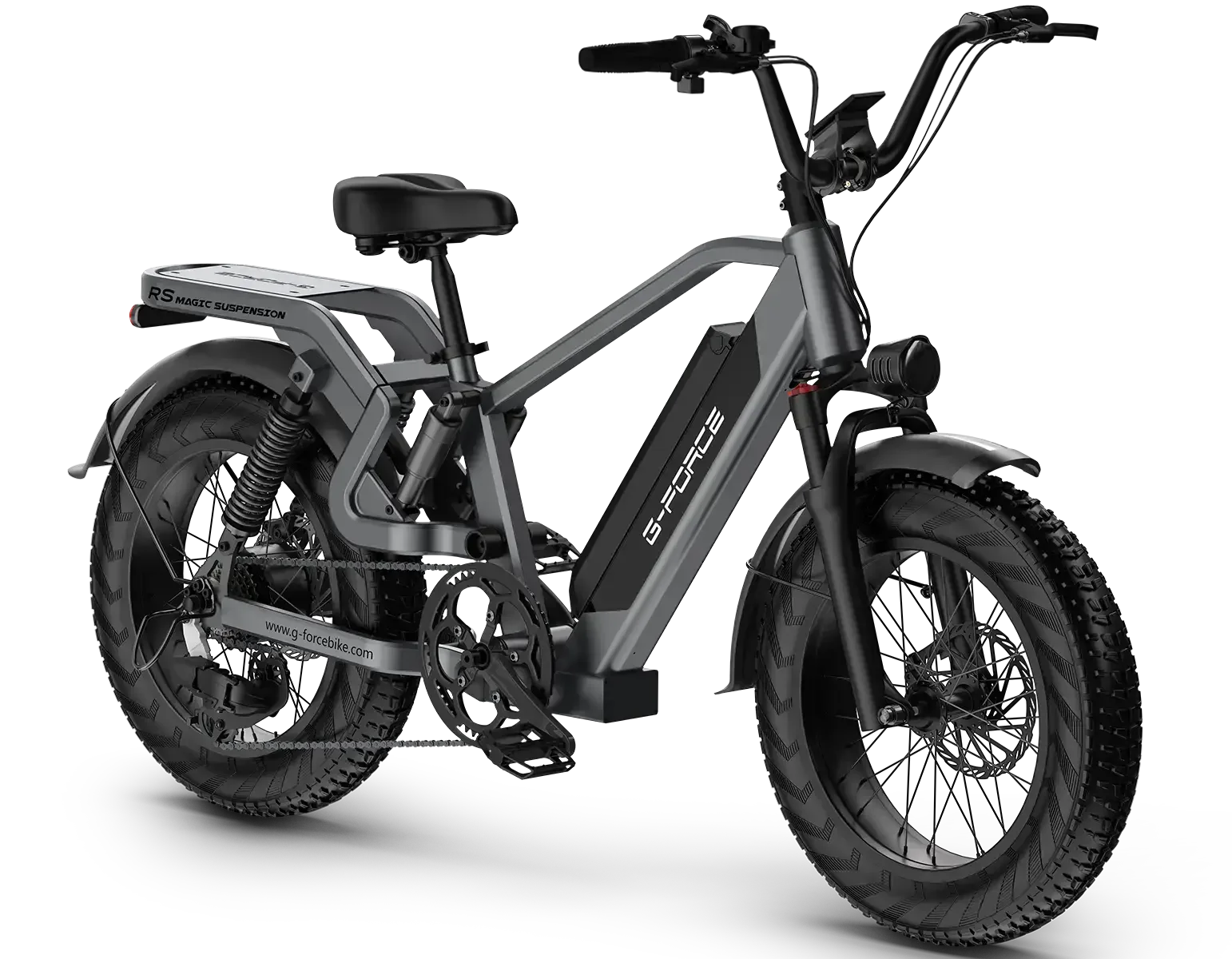 G-FORCE RS Full Suspension Fat Tire 48V 750W 60-100 Mile Range Electric Bike with Dual Hydraulic Brakes - 100% Financing Available! - Image 5
