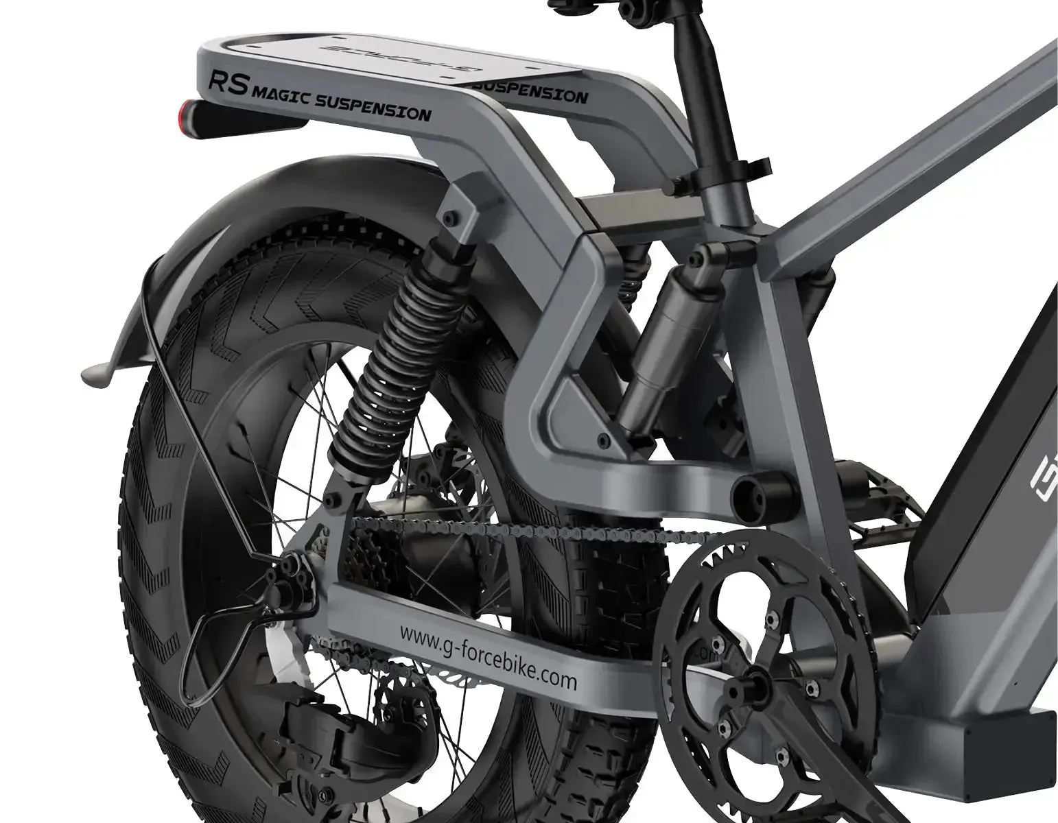 G-FORCE RS Full Suspension Fat Tire 48V 750W 60-100 Mile Range Electric Bike with Dual Hydraulic Brakes - 100% Financing Available! - Image 8