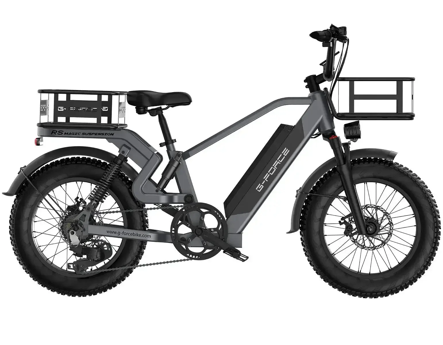 G-FORCE RS Full Suspension Fat Tire 48V 750W 60-100 Mile Range Electric Bike with Dual Hydraulic Brakes - 100% Financing Available! - Image 9