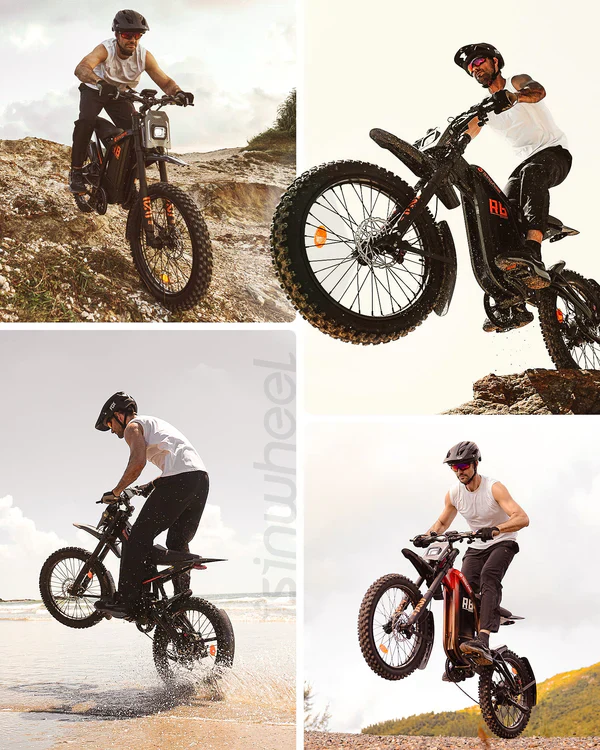 isinwheel R8 Electric Dirt Bike - 48V 27Ah 3000W, 35 MPH Max Speed, 150-Mile Range, 330 lbs Max Load - 100% Financing Available! - Image 18