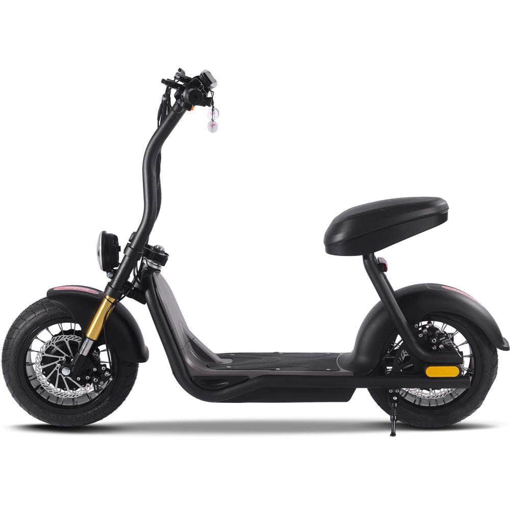 MotoTec Diablo 48v 1000w Lithium Fat Tire Electric Scooter - rear hub motor, large street tires - 100% Financing Available! - Image 5