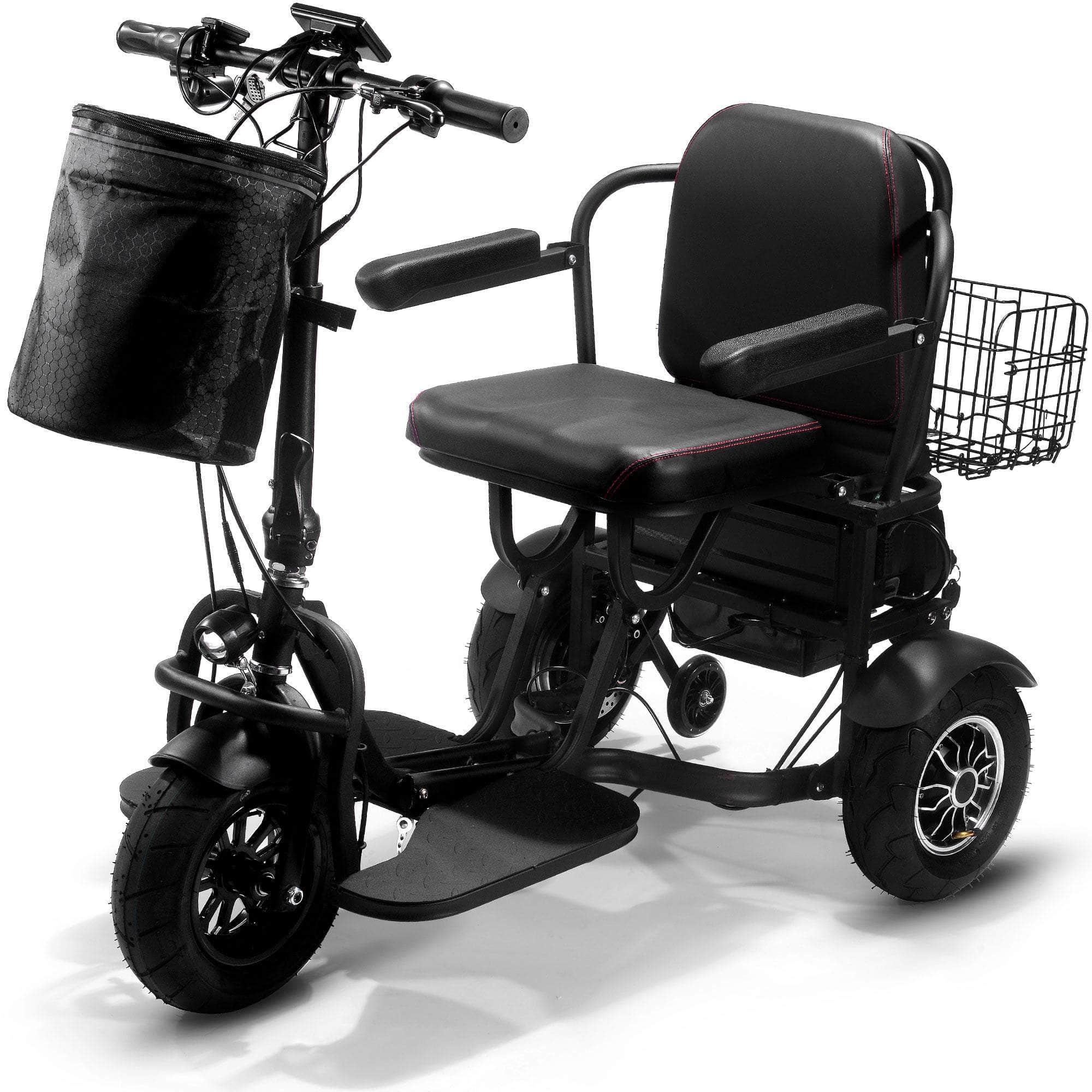 MotoTec Folding Mobility Electric Trike 48v 1000w Dual Hub Motor Lithium, 3-wheel scooter - 100% Financing Available!