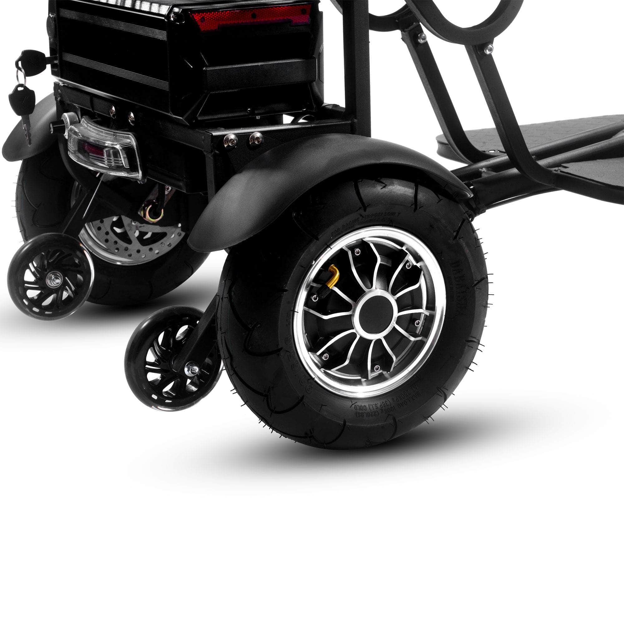 MotoTec Folding Mobility Electric Trike 48v 1000w Dual Hub Motor Lithium, 3-wheel scooter - 100% Financing Available! - Image 11