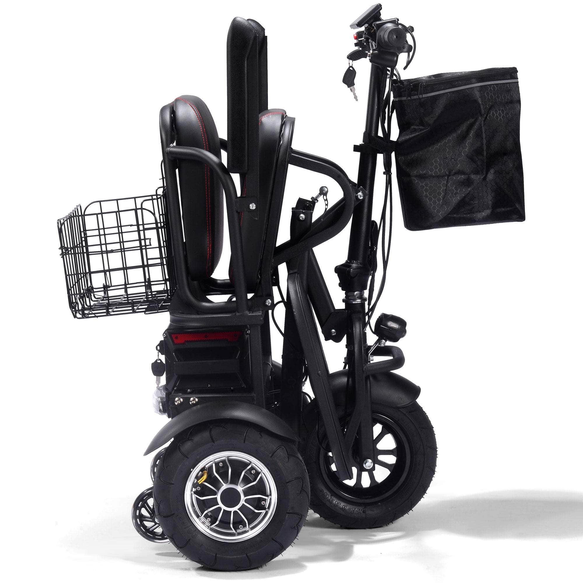 MotoTec Folding Mobility Electric Trike 48v 1000w Dual Hub Motor Lithium, 3-wheel scooter - 100% Financing Available! - Image 2