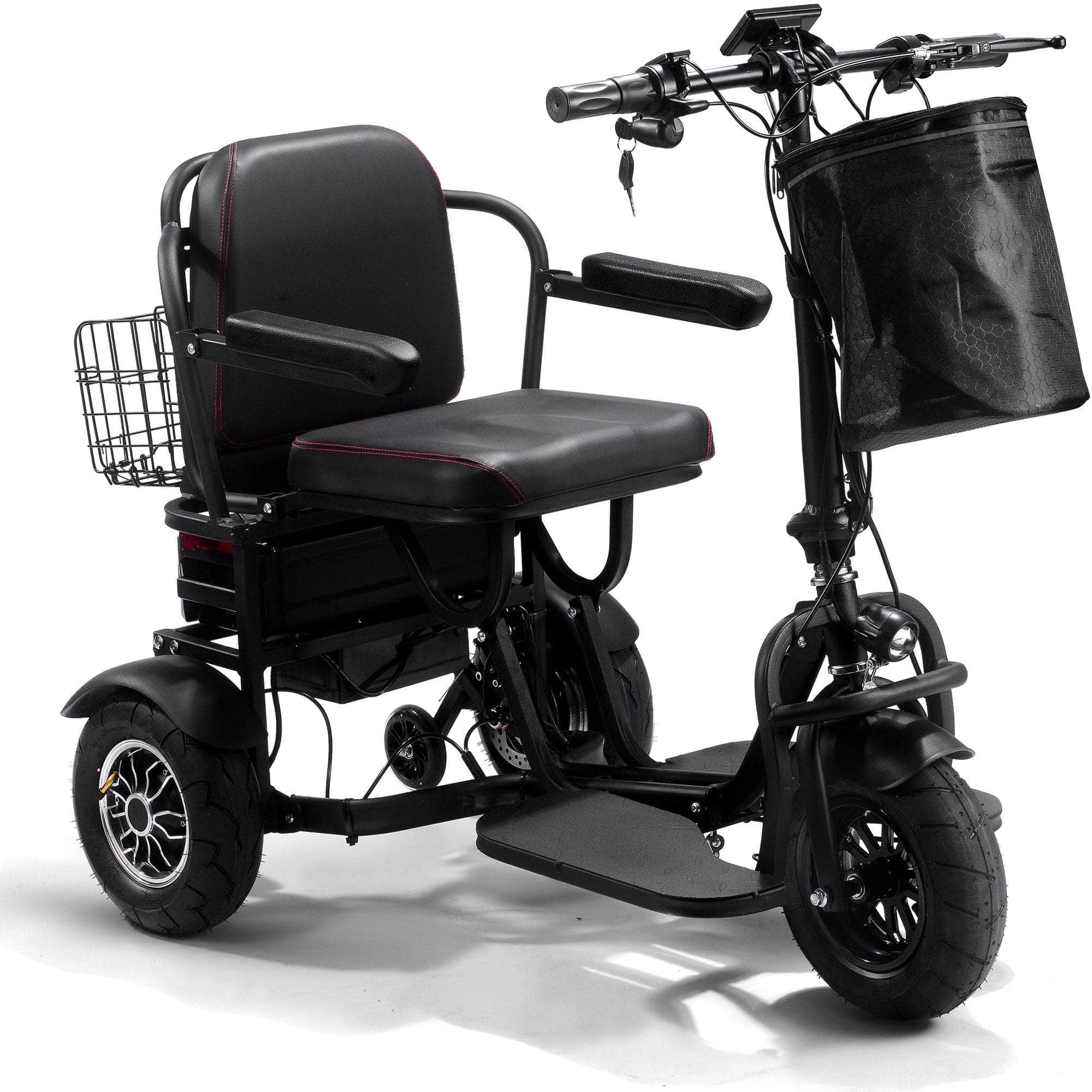 MotoTec Folding Mobility Electric Trike 48v 1000w Dual Hub Motor Lithium, 3-wheel scooter - 100% Financing Available! - Image 3