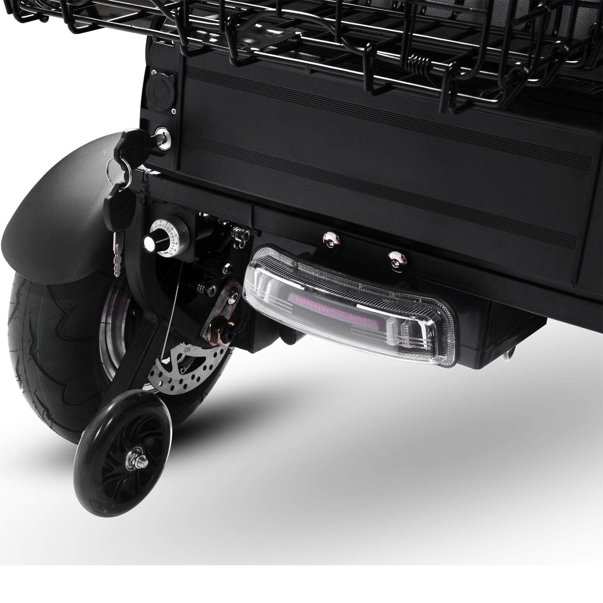MotoTec Folding Mobility Electric Trike 48v 1000w Dual Hub Motor Lithium, 3-wheel scooter - 100% Financing Available! - Image 9