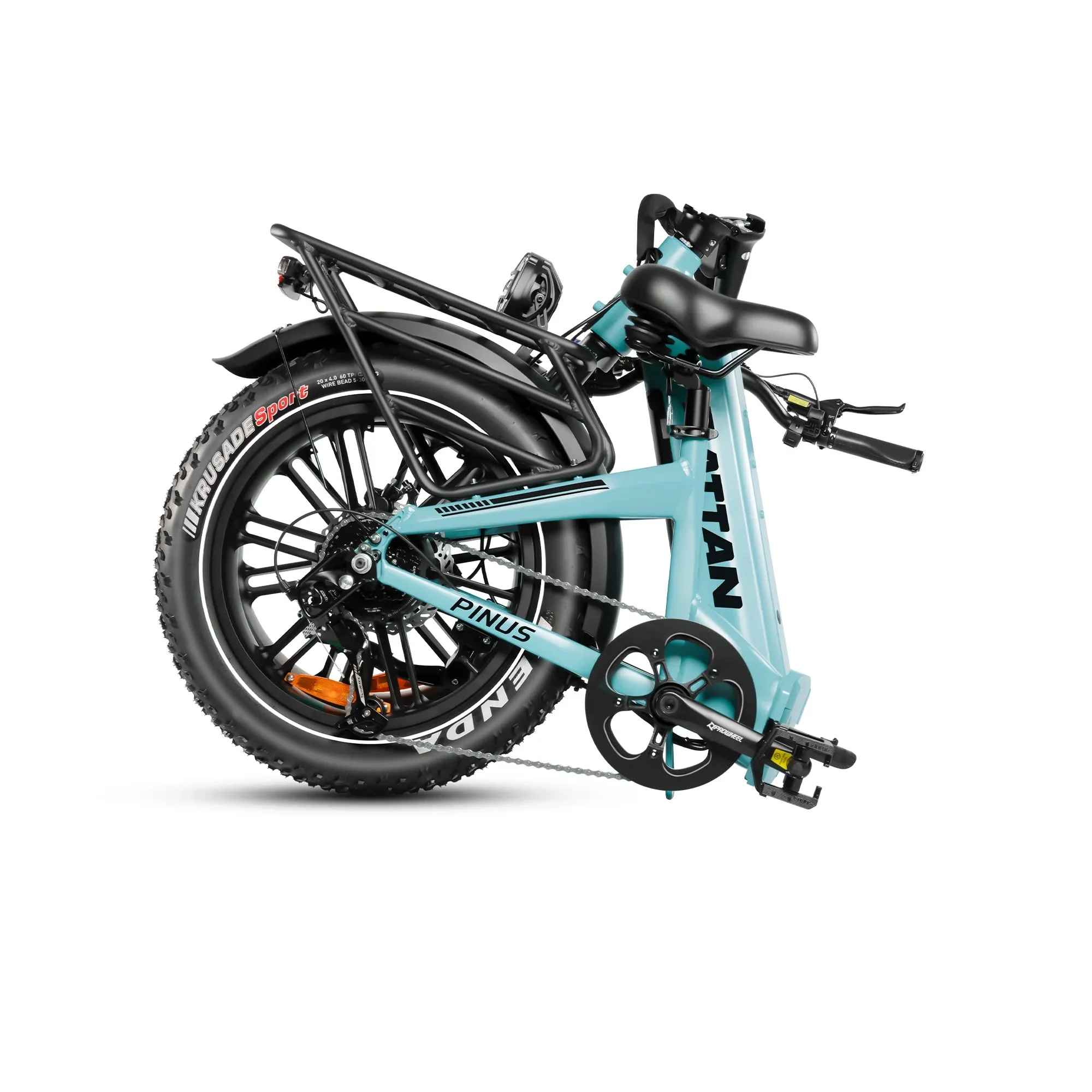 Rattan Pinus 20" * 4" Fat tire eBike, LCD Display with App control, 1200w (peak) motor, Class-3 speed(Top Speed 28mph), 48V 960Wh Battery and a step-through frame. - Image 3