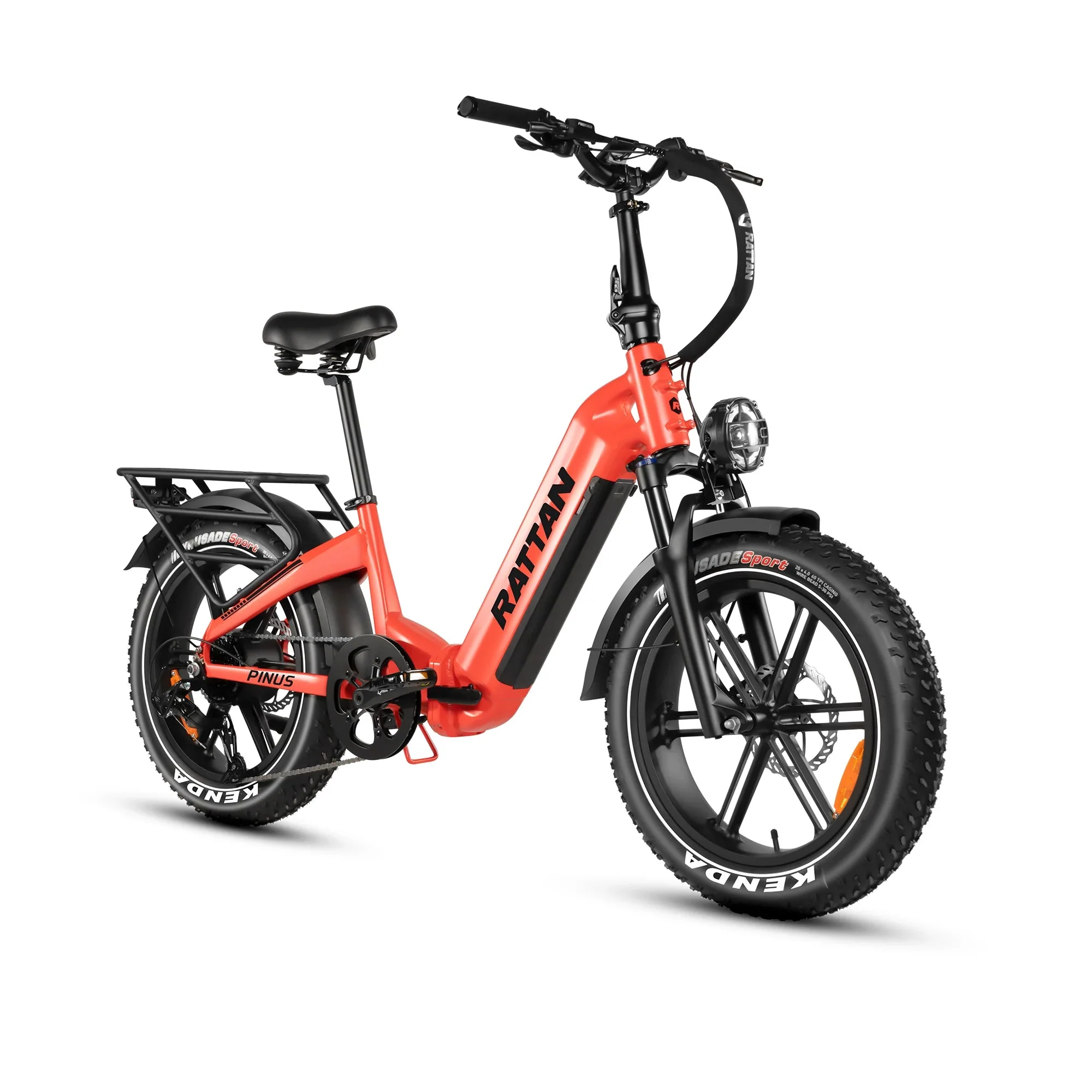 Rattan Pinus 20" * 4" Fat tire eBike, LCD Display with App control, 1200w (peak) motor, Class-3 speed(Top Speed 28mph), 48V 960Wh Battery and a step-through frame. - Image 4