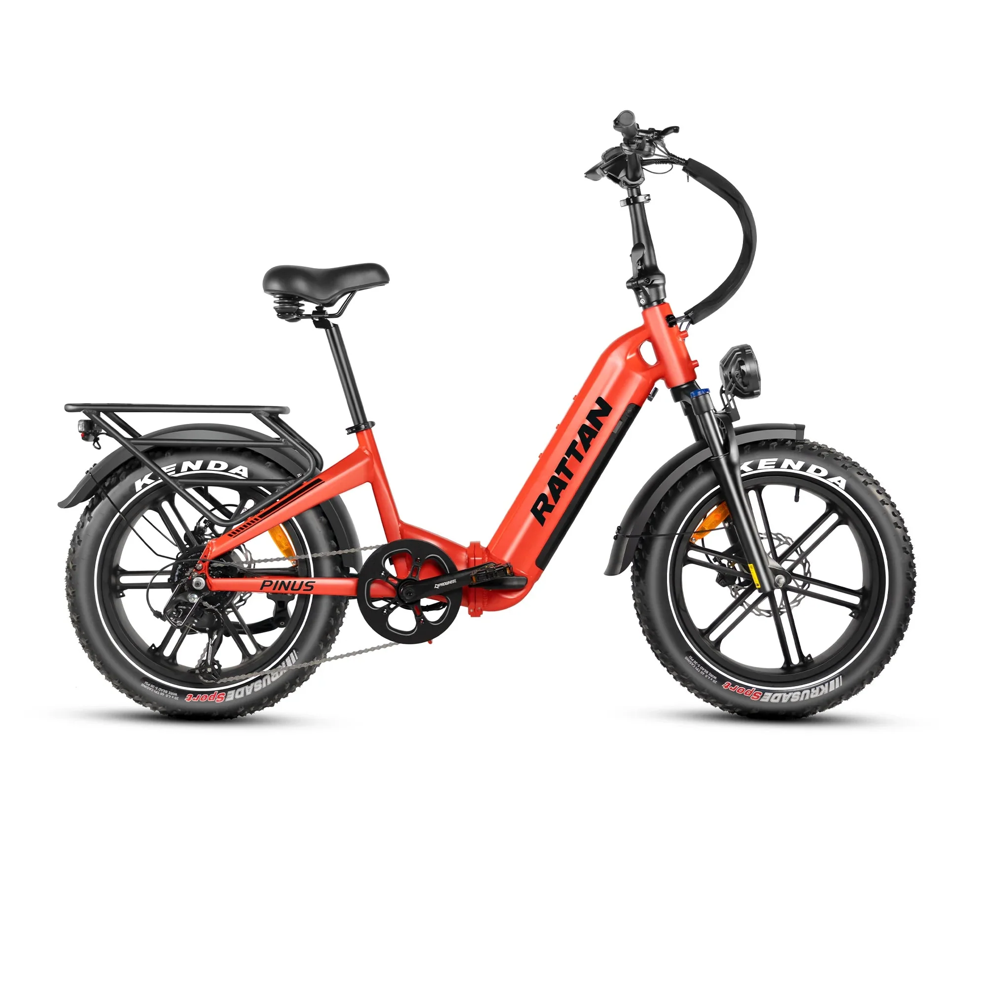 Rattan Pinus 20" * 4" Fat tire eBike, LCD Display with App control, 1200w (peak) motor, Class-3 speed(Top Speed 28mph), 48V 960Wh Battery and a step-through frame. - Image 5