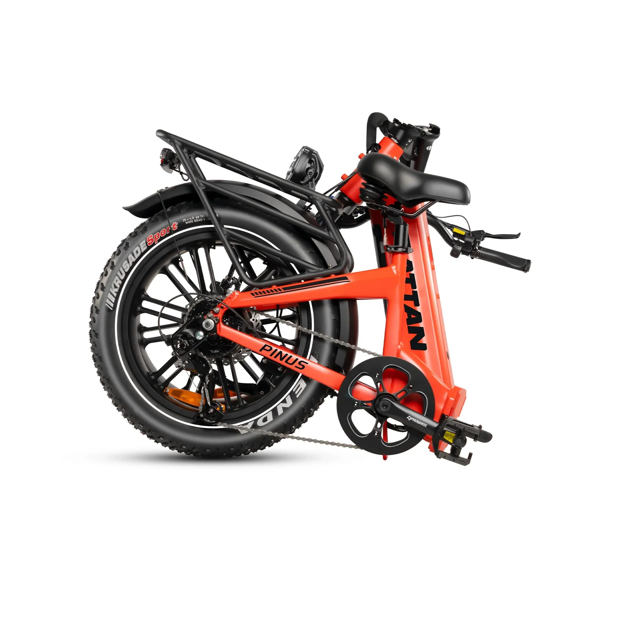Rattan Pinus 20" * 4" Fat tire eBike, LCD Display with App control, 1200w (peak) motor, Class-3 speed(Top Speed 28mph), 48V 960Wh Battery and a step-through frame. - Image 6