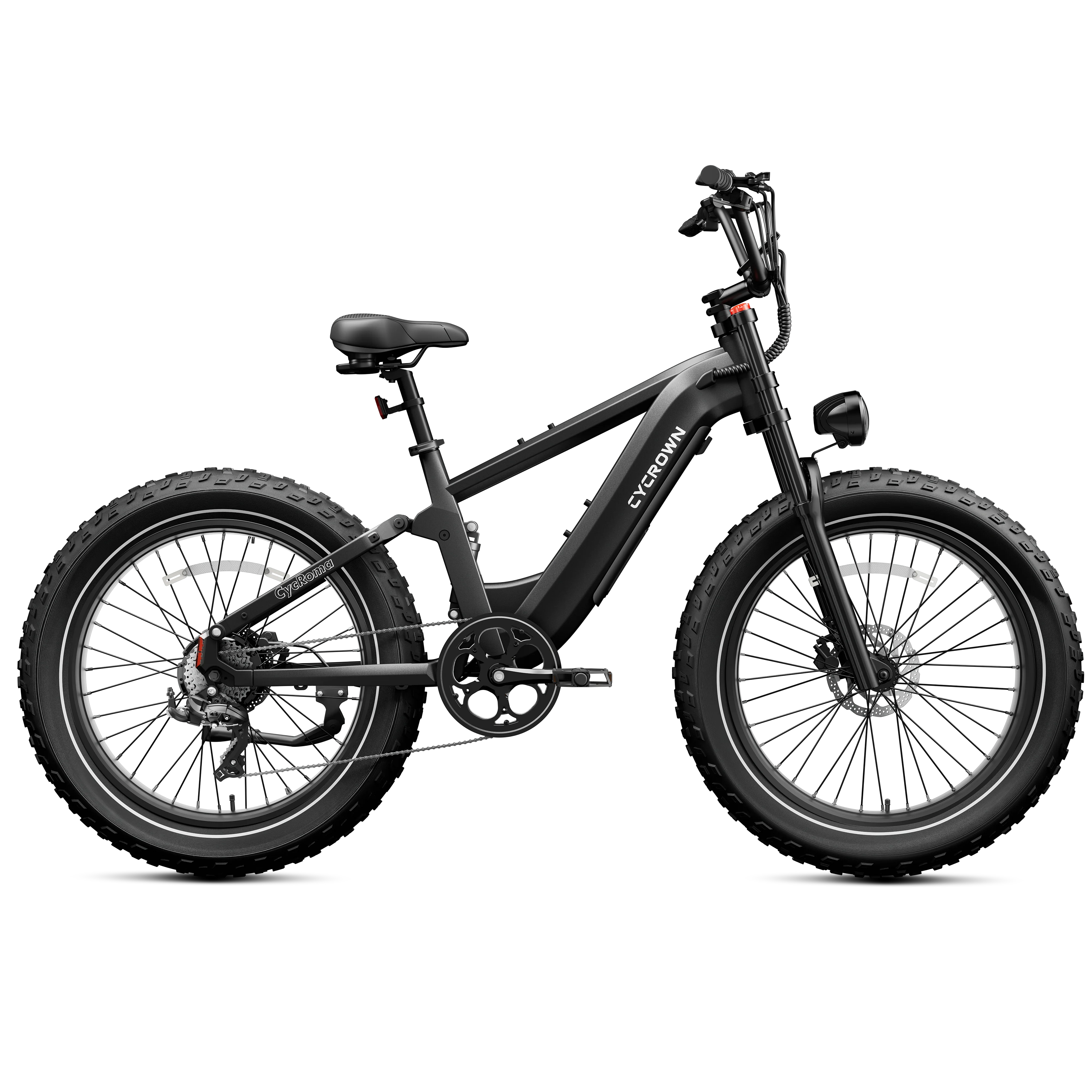 Cycrown Roma All-Terrain Fat Tire Electric Bike - 48V 20Ah 750W (1500W peak), Shimano 8-speed, full suspension, hydraulic brakes - 100% Financing Available! - Image 16