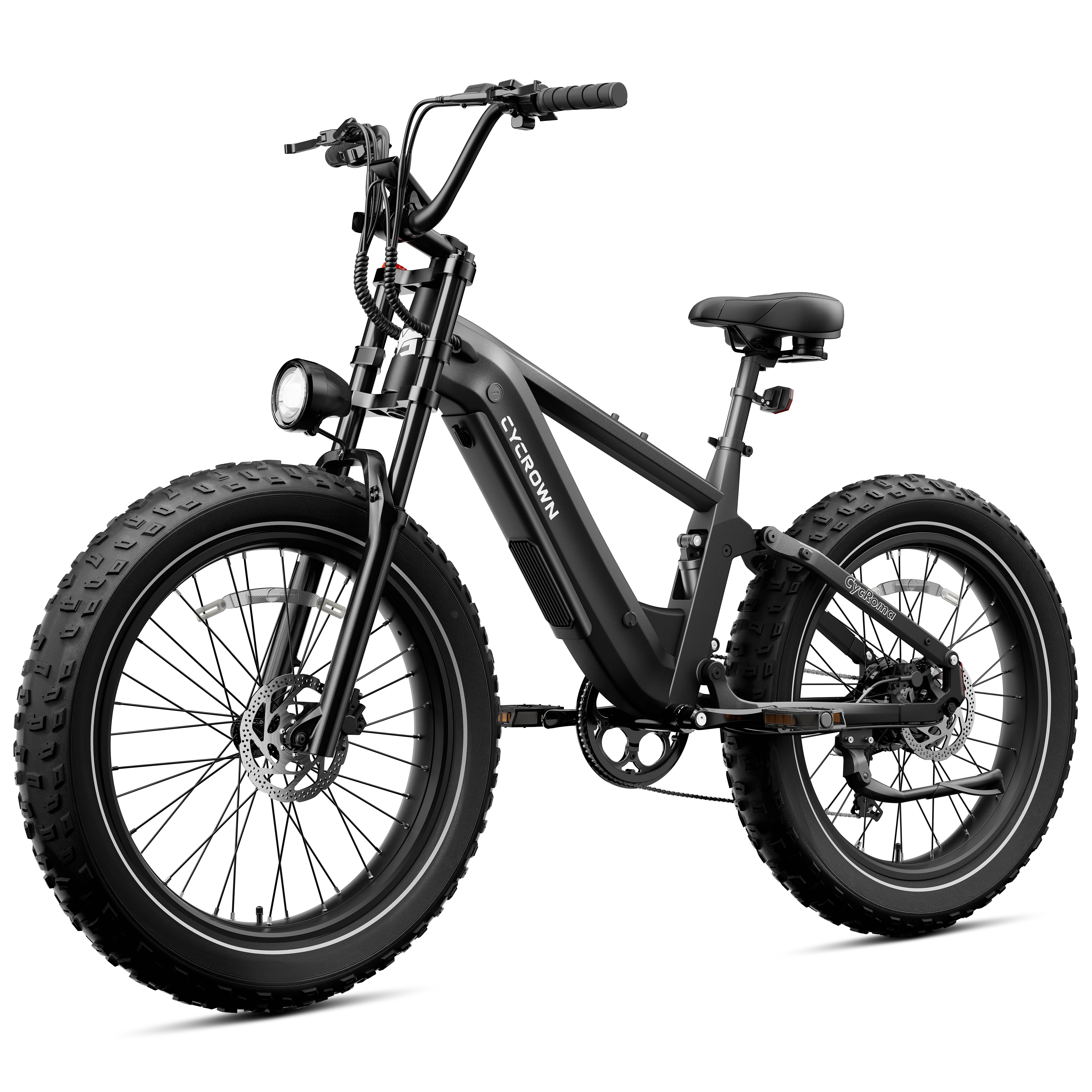 Cycrown Roma All-Terrain Fat Tire Electric Bike - 48V 20Ah 750W (1500W peak), Shimano 8-speed, full suspension, hydraulic brakes - 100% Financing Available! - Image 17