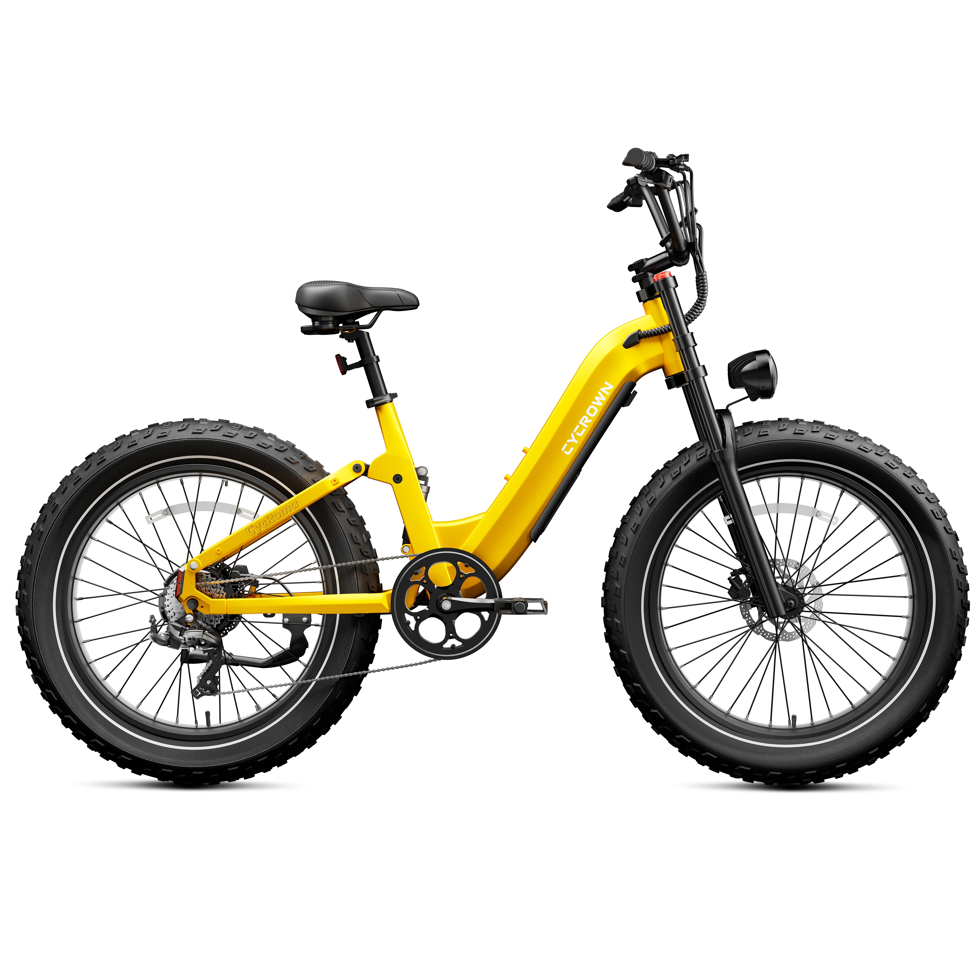Cycrown Roma All-Terrain Fat Tire Electric Bike - 48V 20Ah 750W (1500W peak), Shimano 8-speed, full suspension, hydraulic brakes - 100% Financing Available! - Image 18