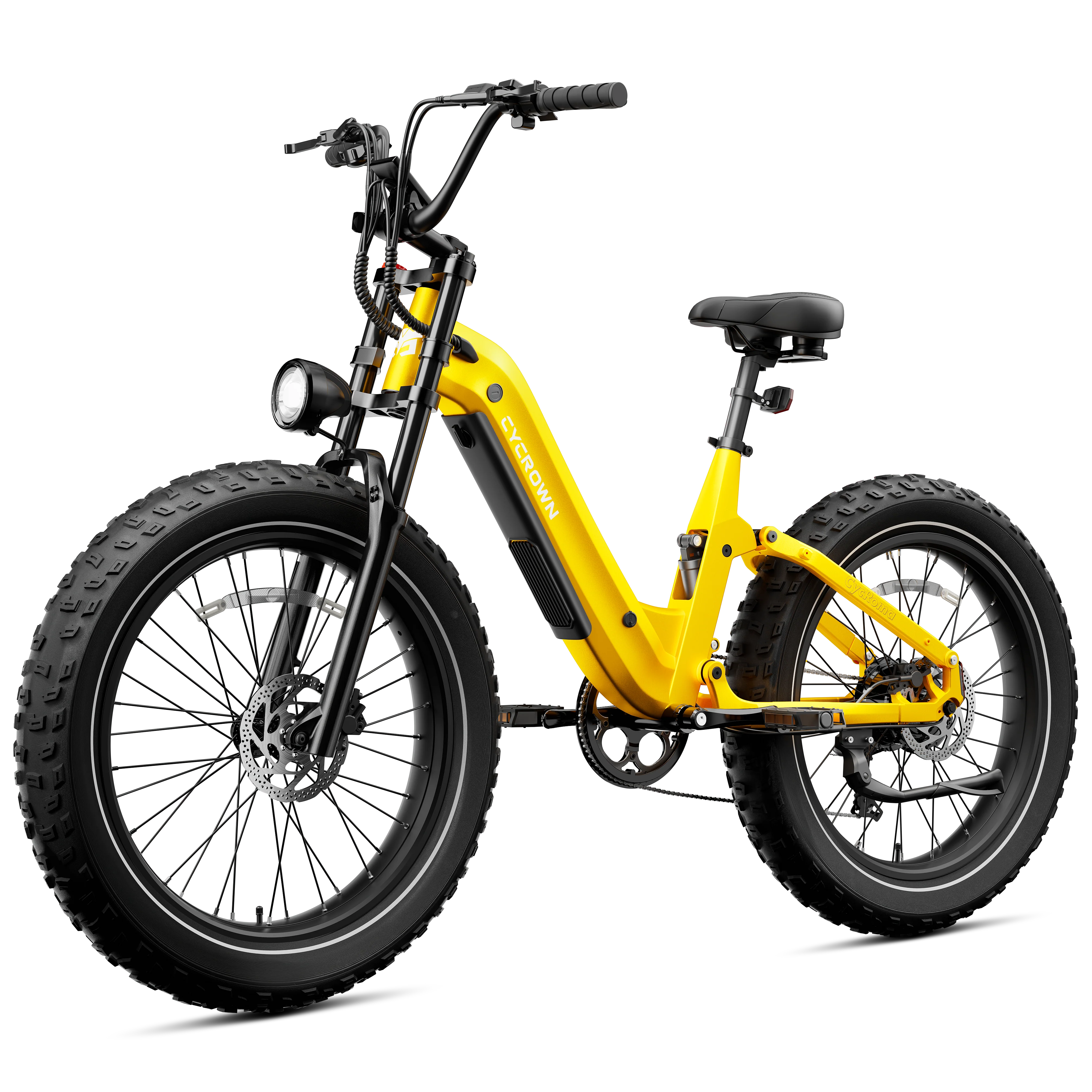 Cycrown Roma All-Terrain Fat Tire Electric Bike - 48V 20Ah 750W (1500W peak), Shimano 8-speed, full suspension, hydraulic brakes - 100% Financing Available! - Image 19