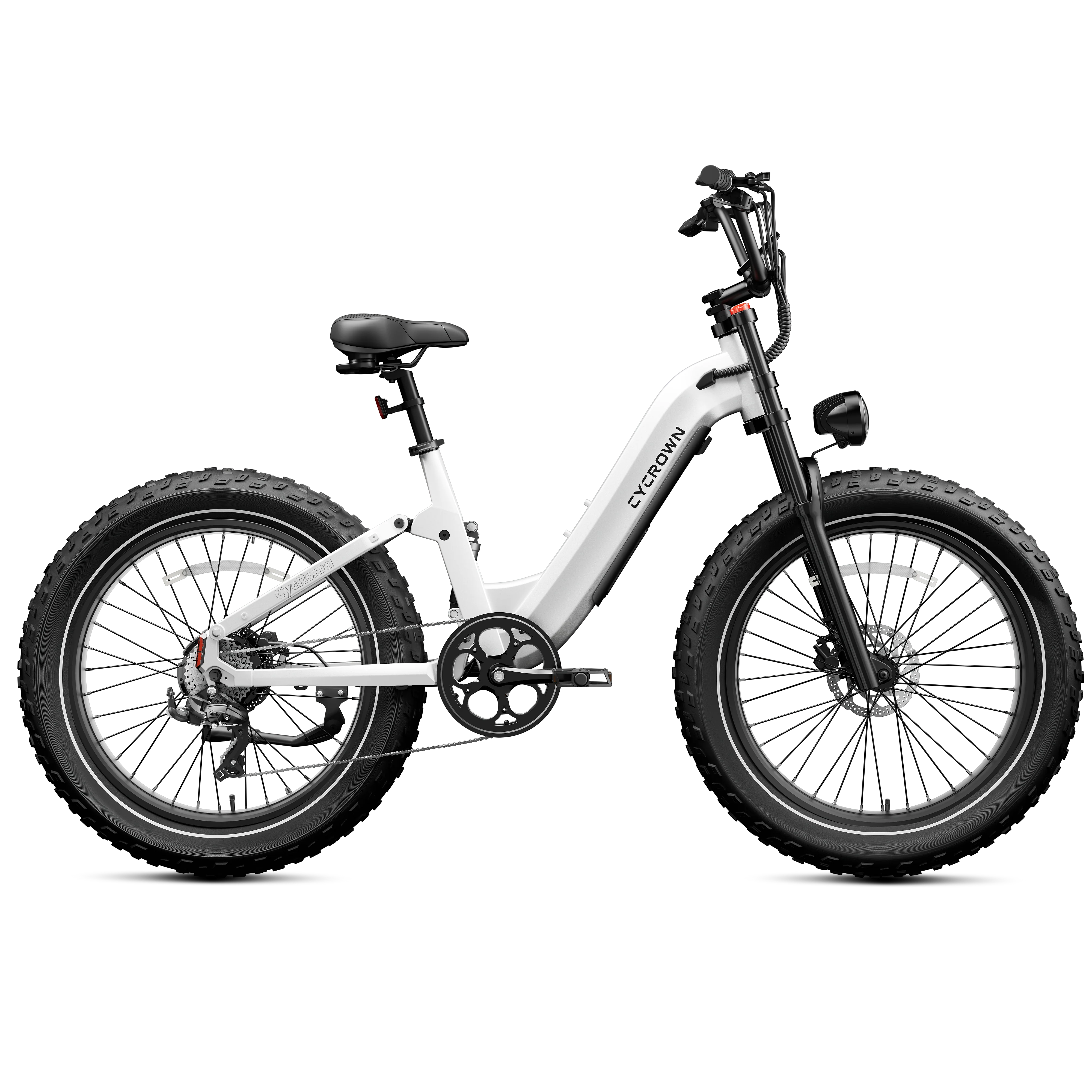 Cycrown Roma All-Terrain Fat Tire Electric Bike - 48V 20Ah 750W (1500W peak), Shimano 8-speed, full suspension, hydraulic brakes - 100% Financing Available! - Image 32