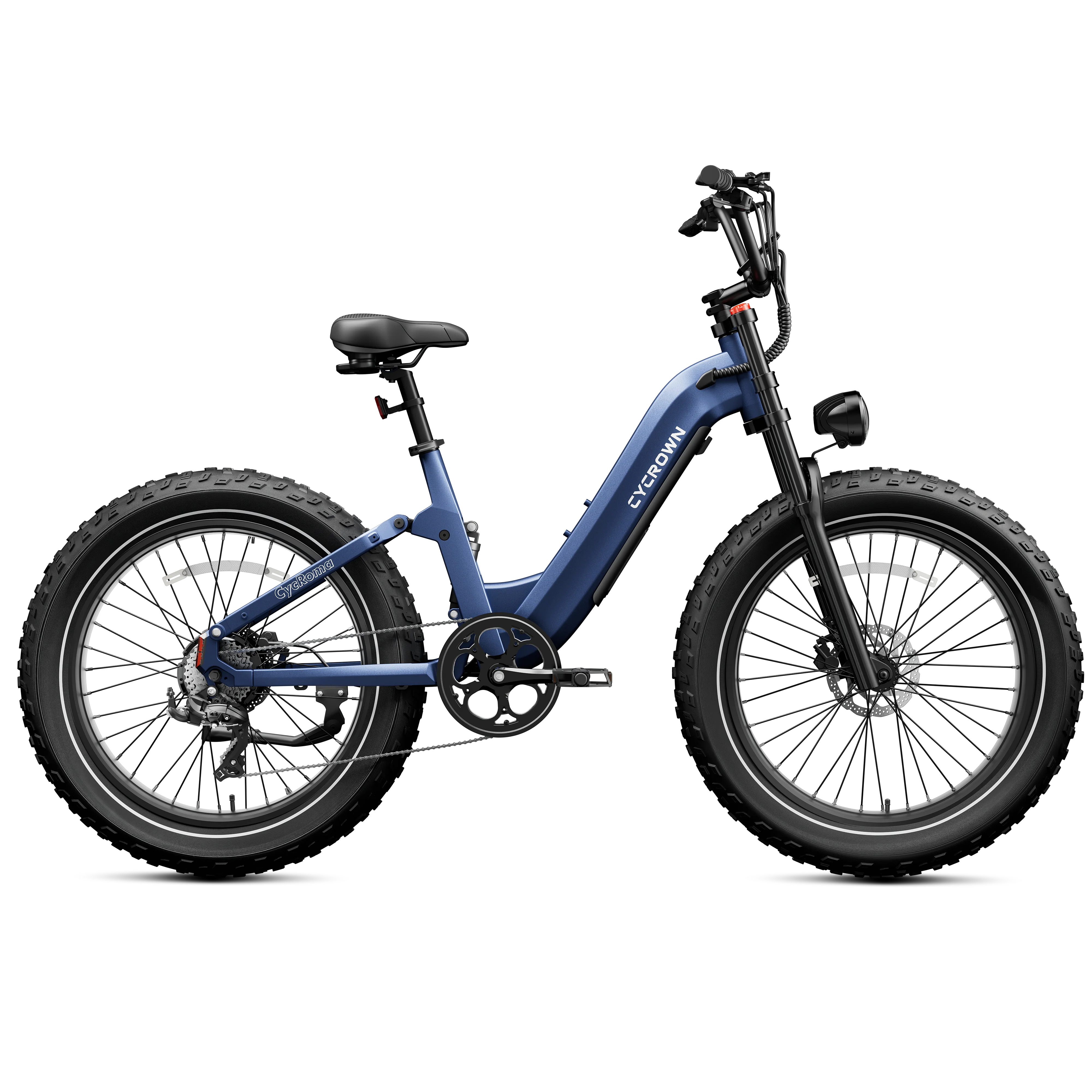 Cycrown Roma All-Terrain Fat Tire Electric Bike - 48V 20Ah 750W (1500W peak), Shimano 8-speed, full suspension, hydraulic brakes - 100% Financing Available! - Image 34