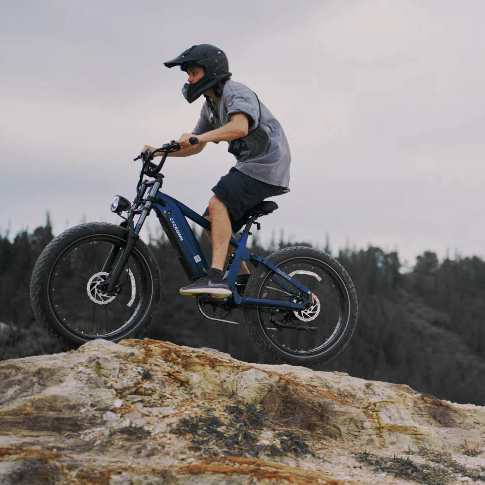 Cycrown Roma All-Terrain Fat Tire Electric Bike - 48V 20Ah 750W (1500W peak), Shimano 8-speed, full suspension, hydraulic brakes - 100% Financing Available! - Image 4
