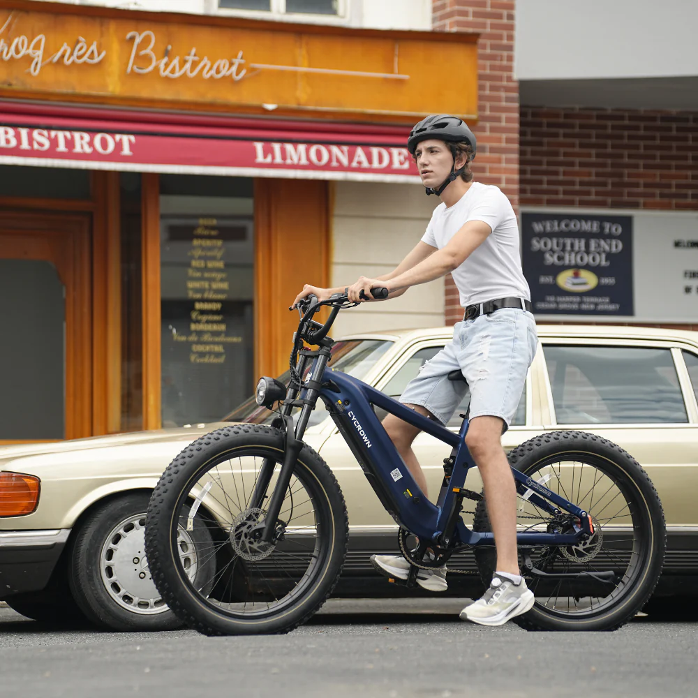 Cycrown Roma All-Terrain Fat Tire Electric Bike - 48V 20Ah 750W (1500W peak), Shimano 8-speed, full suspension, hydraulic brakes - 100% Financing Available! - Image 8