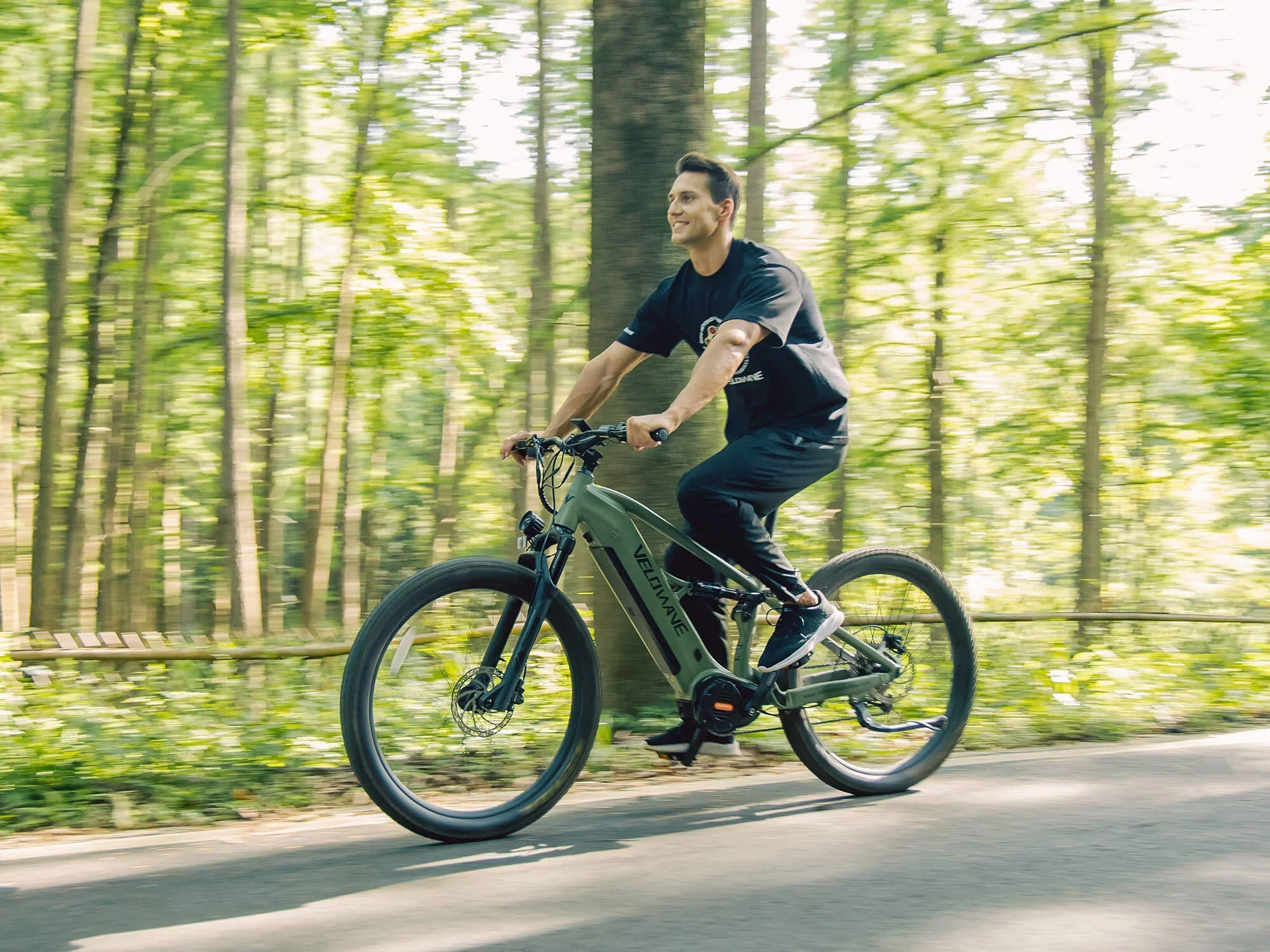 Velowave Forest XM MTB Dual‑Suspension Electric Mountain Bike - 48V 20Ah 1000W, 37MPH, Range 75 Miles, Torque Sensor, Hydraulic Brakes - 100% Financing Available! - Image 9