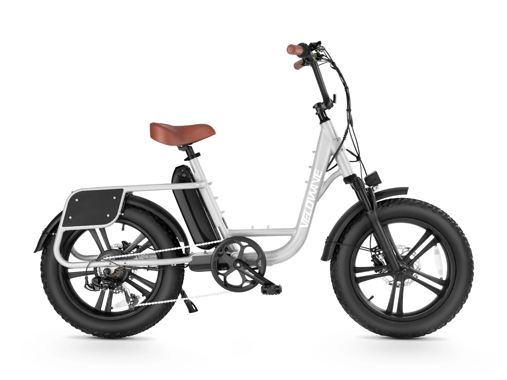 Velowave Prado S Commuter Fat Tire Electric Bike -48V 15Ah 750W hub motor - hydraulic brakes and suspension, 25MPH, Range up to 40 miles - 100% Financing Available! - Image 6