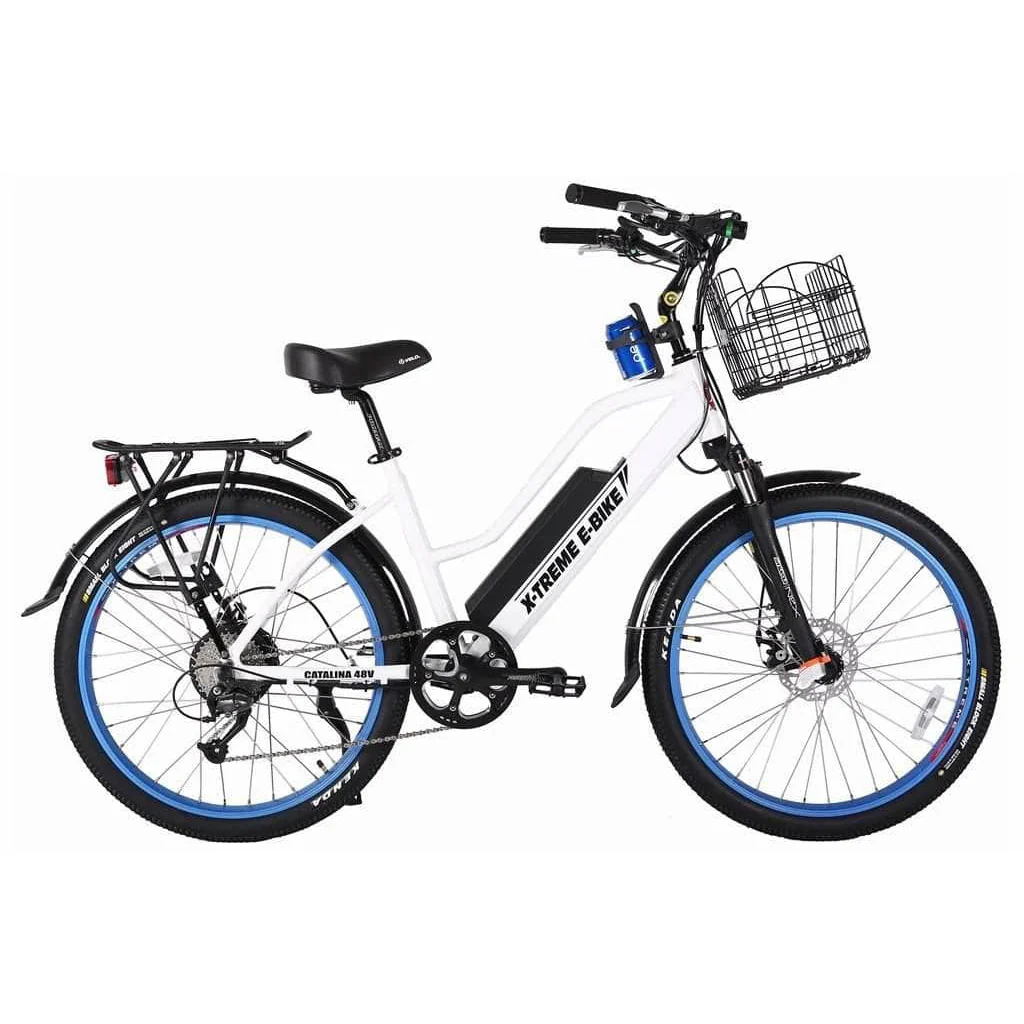 X-Treme Catalina Beach Cruiser 48V 500W Hub Motor Step-Through Electric Cruiser Bike - 100% Financing Available! - Image 3